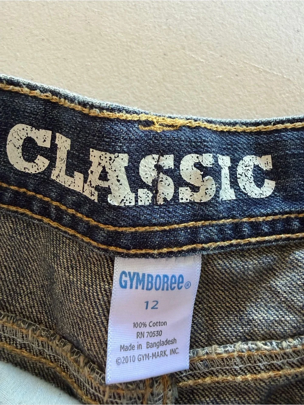 Gymboree Boys Classic Relaxed Blue Denim Jeans With Adjustable Waist